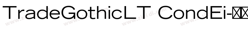 TradeGothicLT CondEi字体转换